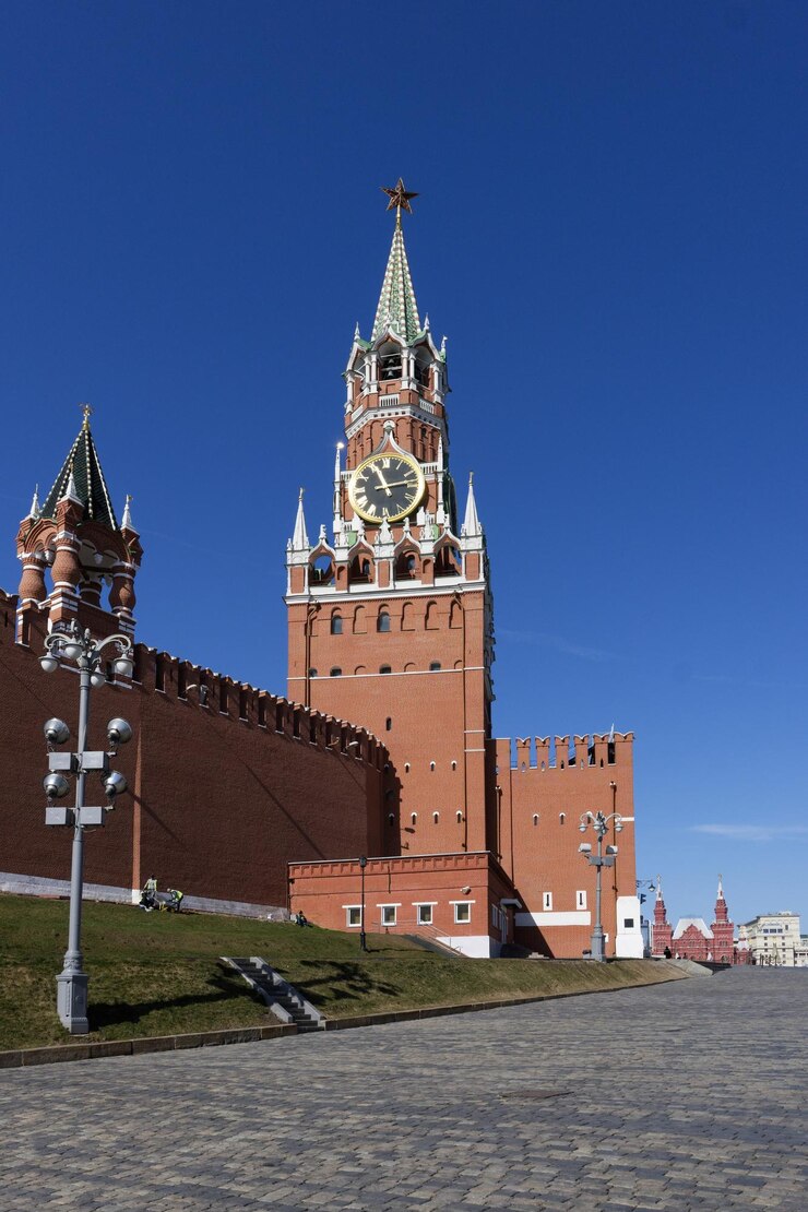 Torre Spasskaya do Kremlin de Moscou