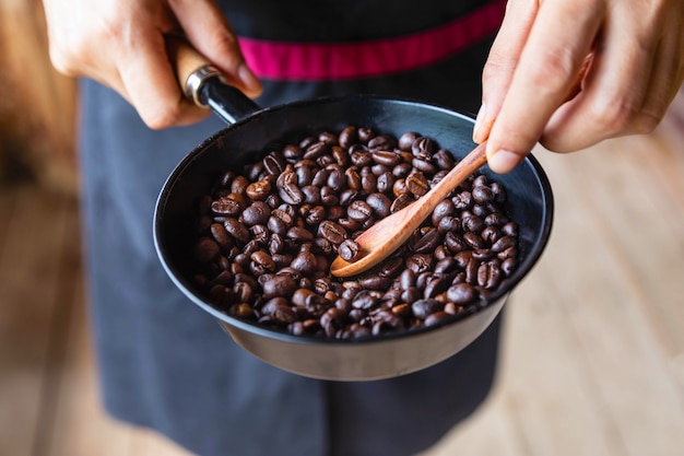 Torrefação tradicional de café