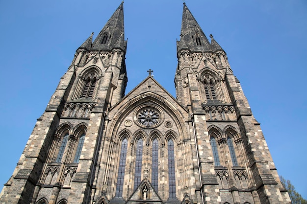 Torres da Igreja da Catedral Episcopal de St Mary, Edimburgo, Escócia, Reino Unido