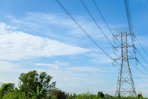 Foto torres de alta tensão