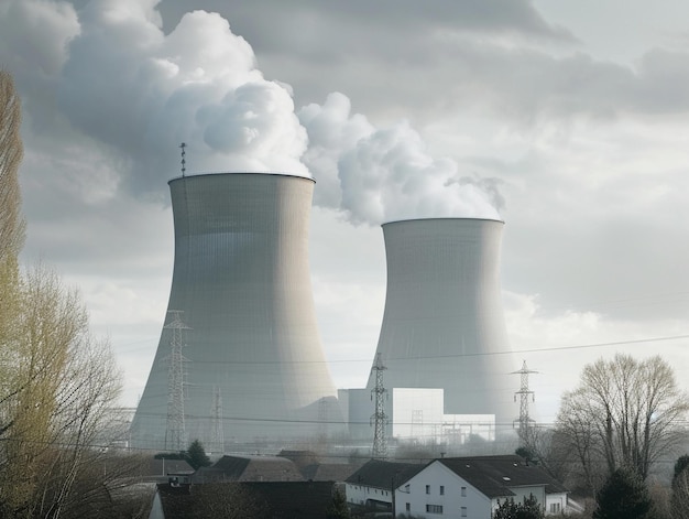 Torres de refrigeração de uma usina nuclear