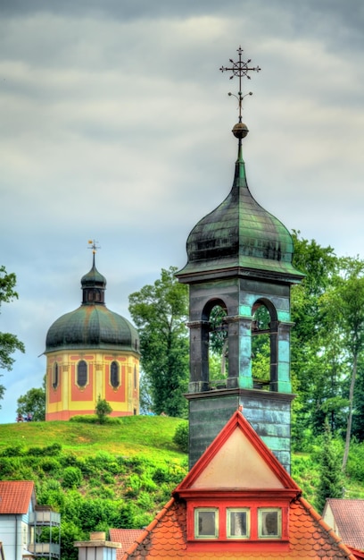 Torres do castelo em Sigmaringen Baden Württemberg Alemanha