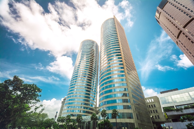 Torres do centro de comércio de palavras em colombo, sri lanka