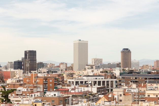 Torres emblemáticas de Madrid en el barrio de Azca