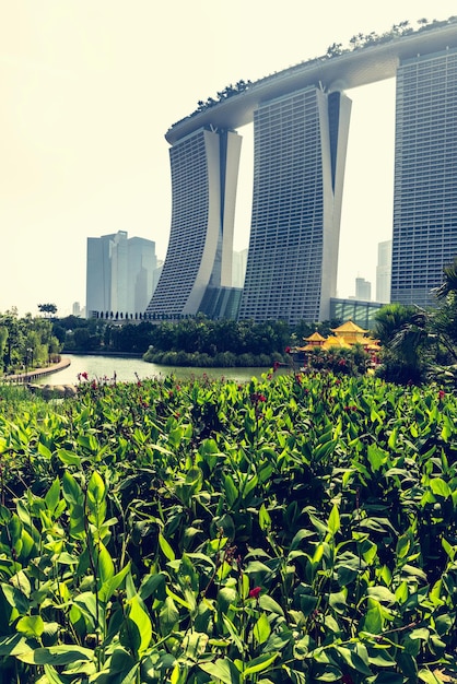 Las torres del hotel Marina Bay Sands