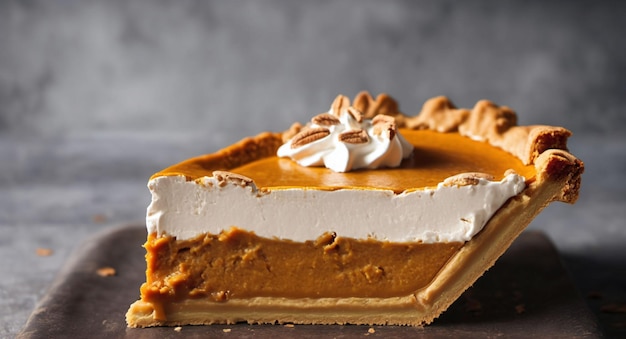 Torta de calabaza hecha en casa y fresca