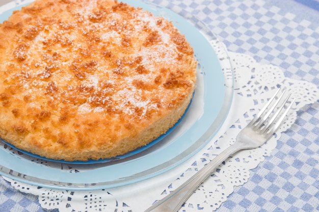 Torta De Crumble De Coco