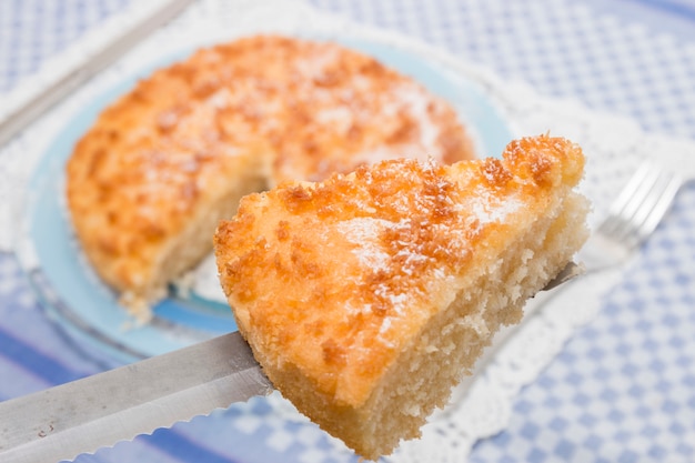 Torta De Crumble De Coco