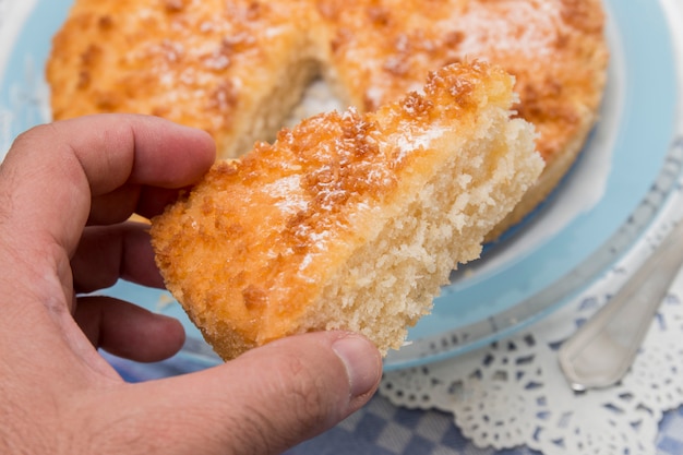 Torta De Crumble De Coco