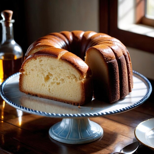 Foto torta da madeira torta tradicional popular de sobremesa doce