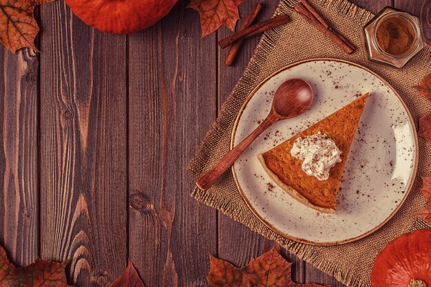 Torta de Abóbora Caseira de Ação de Graças