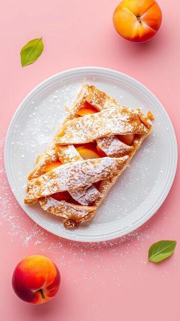 Torta de Apfelstrudel, lanche de maçã doce, sobremesa, história de fundo