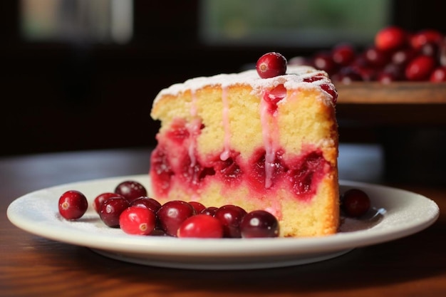 Torta de cranberry com casca de laranja