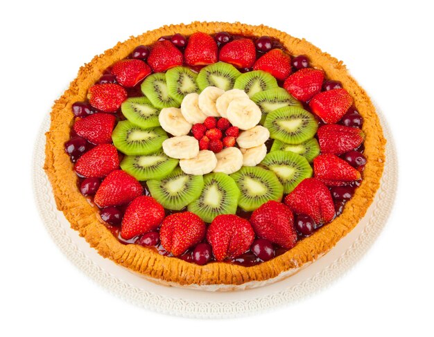 Torta de frutas frescas