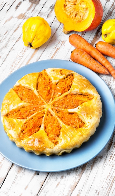 Torta de legumes outonais