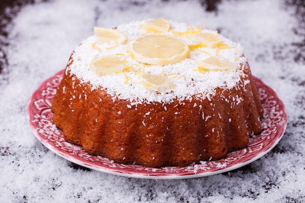 Torta de limão de Natal.