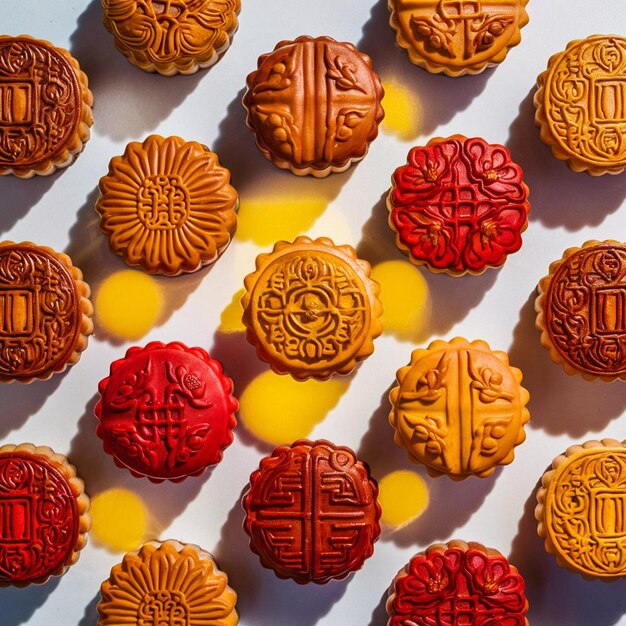 Foto torta de lua tradicional para o festival do meio outono