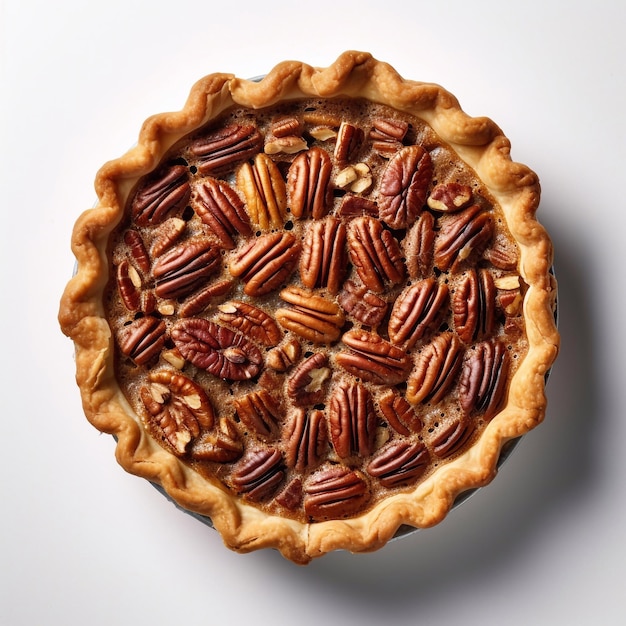 Torta de noz-pecã doces tradicionais cozinha americana ia generativa