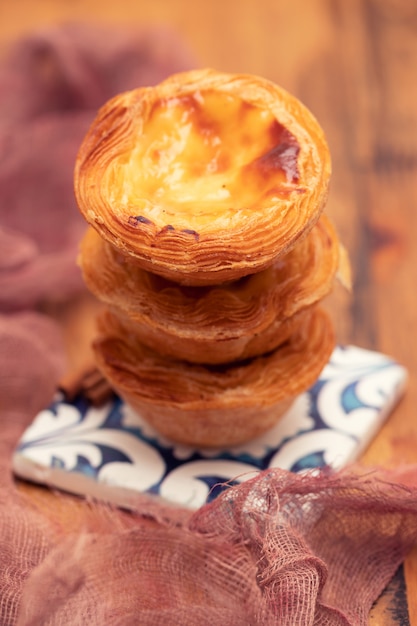 Torta de ovo portuguesa pastel de nata