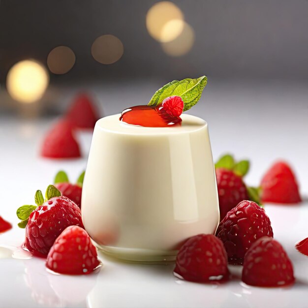 Foto torta de panna cotta