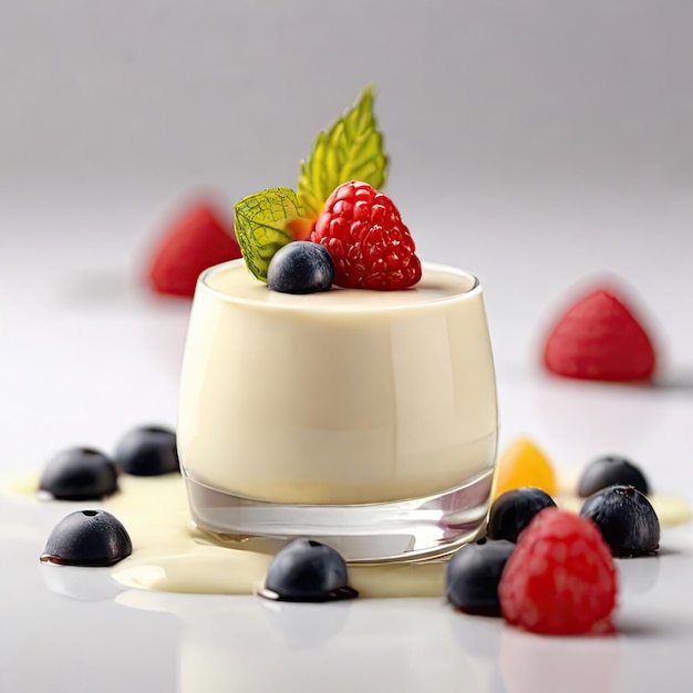 Foto torta de panna cotta