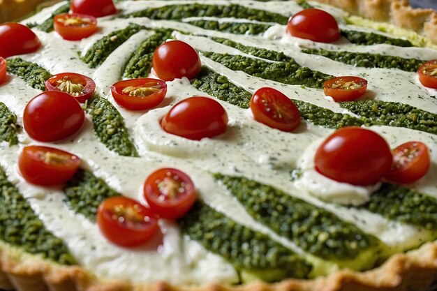 Foto torta de pesto ricotta