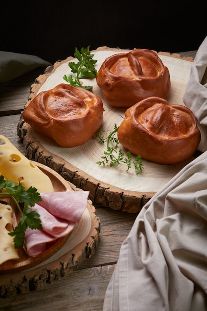 Torta de Queijo e Presunto