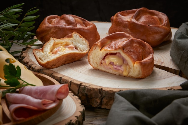 Torta de Queijo e Presunto