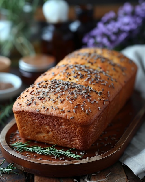 Torta de sementes de carvalho O torto de sementes é um bolo tradicional britânico aromatizado com carvalho