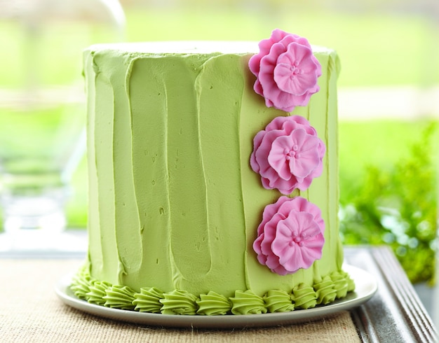 Torta De Flores Rosa