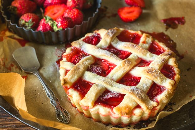 Torta con fresas