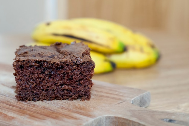 Torta de plátano entero saludable