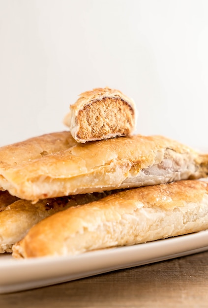 Foto tortas ficar com carne de porco desfiada seca