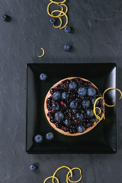 Torte mit Blaubeeren