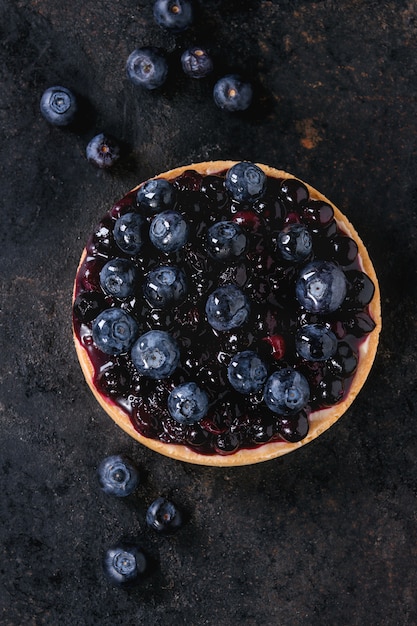 Torte mit Blaubeeren