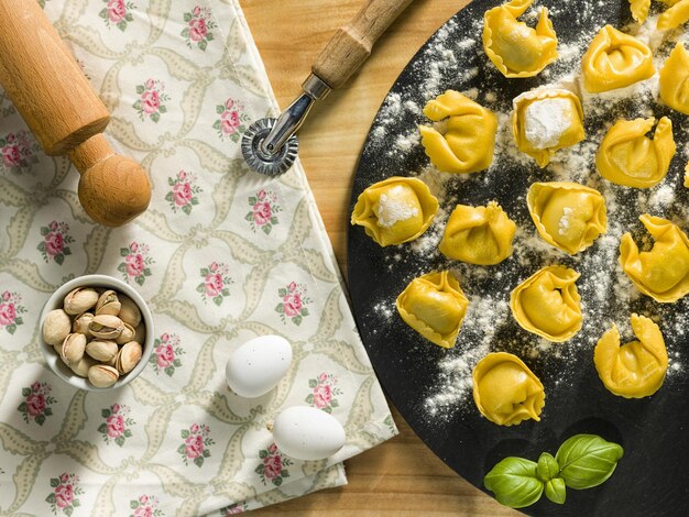 Tortelli Emiliani rellenos caseros