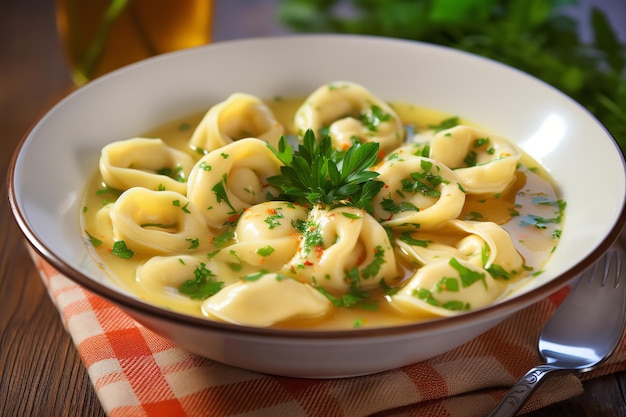 Tortellini in Hühnerbrühe, italienisches Rezept