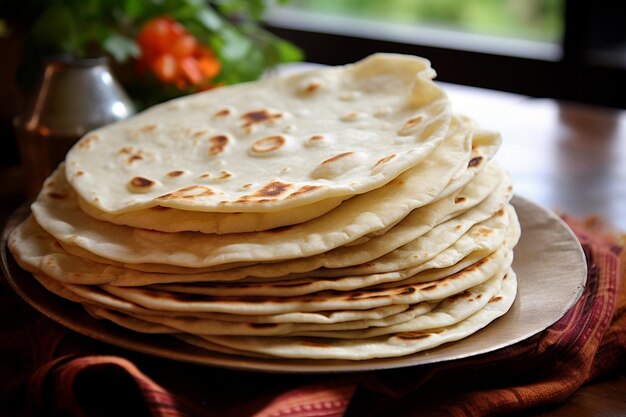 Tortilhas de farinha caseiras