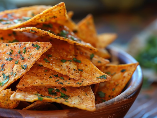 Tortilla-Chips mit Salsa-Dip, ein appetitvoller mexikanischer Snack
