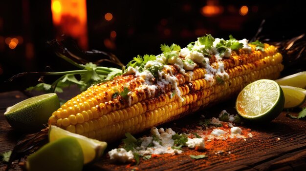 Tortilla de milho comida mexicana elote