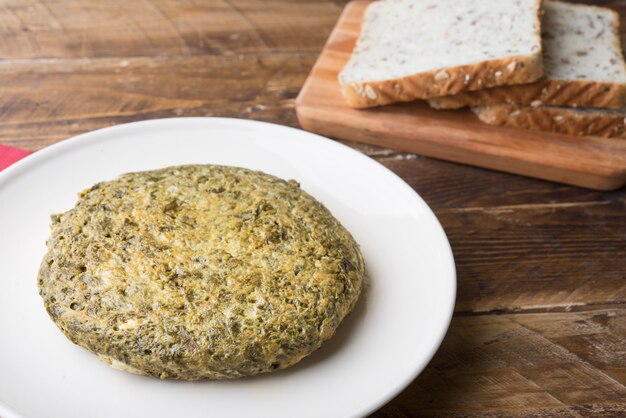 Tortilla de espinacas