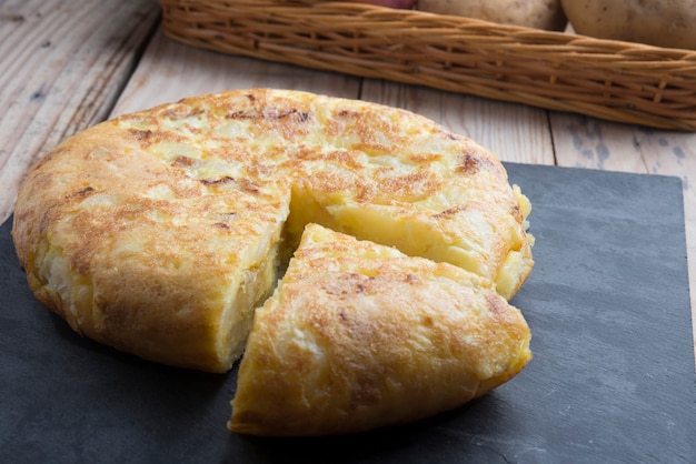 Tortilla de papas (típica española)