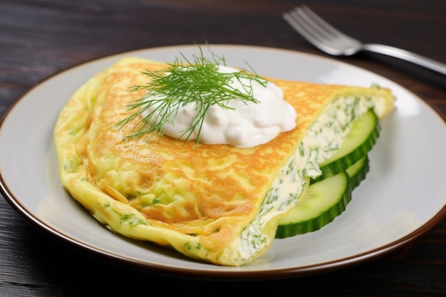 Tortilla con rodajas de aguacate y un poco de escamas de pimienta roja