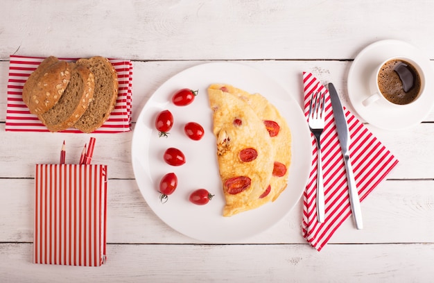 Tortilla con tomate