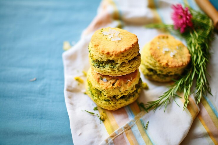 Tortillas veganas en una servilleta verde