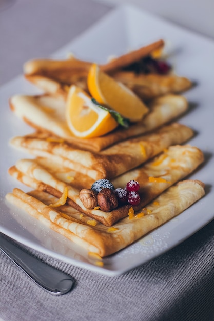 Tortitas de nueces y arándanos