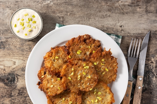 Tortitas de papa judías tradicionales