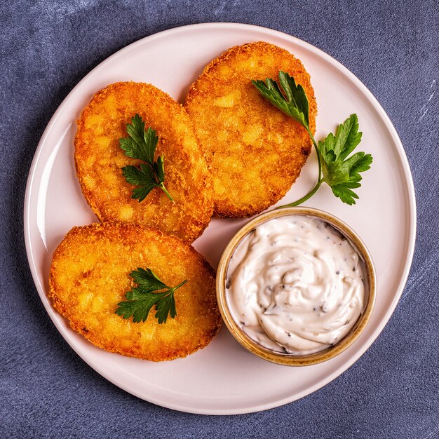 Tortitas de patata, hash brown