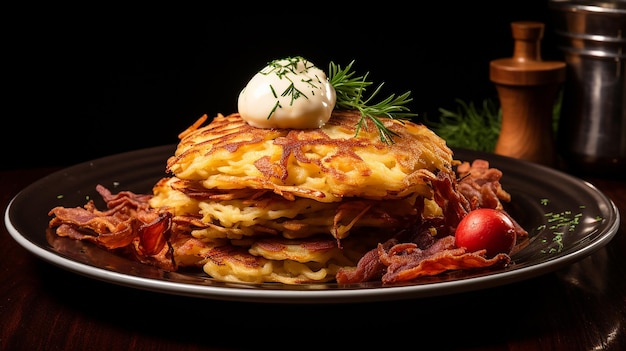 Tortitas De Patata Realistas Con Chutney