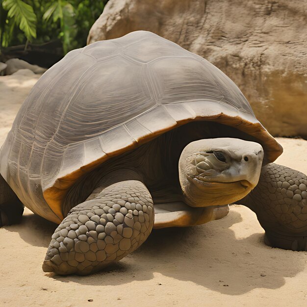 Foto una tortuga con una cara que dice tortuga en ella